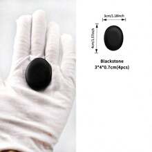 1 pezzo Pietra vulcanica calda Massaggio essenziale all'olio di guasha, benessere riscaldato, terapia per la schiena