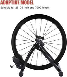 Bike Trainer Stand Indoor Stand With Noise Reduction Magnetic Stationary Stand Fits 26-28inch, 700C Wheel