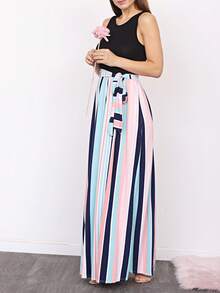 Elegant Floral Maxi Dress With Plunging Neckline Short Sleeve Surplice Sash Versatile Summer Dress For Women - Black Solid - 查看 4