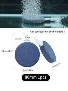 1 Piece Aquarium Air Bubble Stone, Variety Of Sizes Available, Aquarium Pump Bubble Disk, Oxygen Plate, Air Diffuser