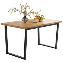 [Table Sold Separately] Dining Table For 4 Or 2 People, 140cm Wide, Stylish, Very Easy To Assemble, Solid, High-End, Vintage Style, Modern, For Guests Or For Study Use, Simple, Wave Shape, Not Eligible For Delivery To Okinawa Or Hokkaido - 橡木色 - 查看 8