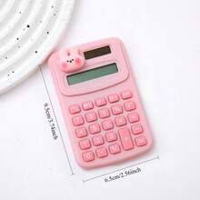 1 Pc Macaron Color Cat Small Portable Calculator, 8-Digit, Highly Attractive And Compact Mini, Student Classroom Mathematics Addition, Subtraction, Multiplication And Division Computer, Accounting Use Scientific Calculator