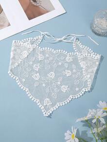 1 件套发巾，头巾，复古蕾丝针织女士头带，女孩头巾，秋冬女士头饰，适合度假装扮 - 彩色 - 查看 17