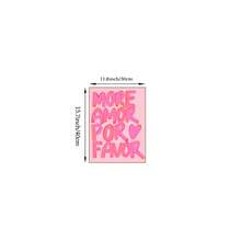 1幅极简主义帆布印刷艺术品，“More Amor Por Favor”（请多给我一些爱）文字墙画，少女风装饰画，适合卧室、客厅或办公室宿舍，可选带框或不带框。 - 彩色 - 查看 10