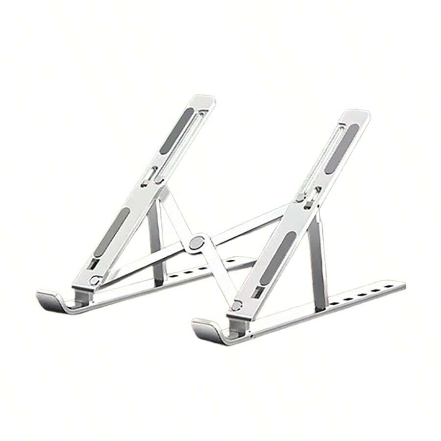 Lenovo Giá đỡ máy tính xách tay bằng hợp kim nhôm ZJA2 Thiết kế tản nhiệt mạnh mẽ với đế chống trượt Ổn định và hiệu quả Điều chỉnh tốt sáu tốc độ Thích hợp cho MacBook 10-17 inch, máy tính xách tay chơi game và máy tính bảng - Bạc - Xem 1