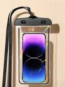 Large Floating Waterproof Phone Bag, All Phones, Suitable For Surfing, Pipeline Travel, Beach, Boating, Fishing, Swimming, Kayaking, Snorkeling, Cruise, Water Park And Other Essential Accessories For Vacation Travel, Suitable For Couples. - Black - View 4