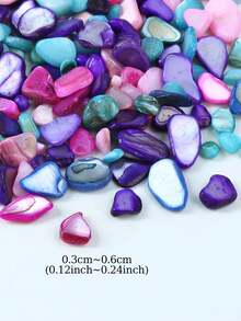 10g/0.35oz Pengisi Batu Asimetris Berwarna-warni, Bahan Pengisi Cetakan Resin Epoksi, Cocok untuk Pembuatan Perhiasan, Kerajinan DIY, Penting untuk Pembuatan Perhiasan - MultiWarna - View 3