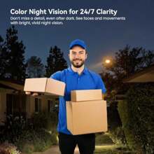 Timbre con cámara de vídeo inteligente, cámara de vigilancia inalámbrica interior/exterior, detección de personas con IA, visión en vivo, incluye timbre, audio bidireccional, visión nocturna, WiFi 2.4G, almacenamiento en la nube (cámara dual)