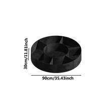 7格圆形布艺高架花园床透气植物种植容器耐用大型无纺布花盆适用于种植蔬菜土豆花卉花园户外庭院 - 黑色 - 查看 12