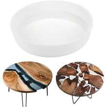 Molde de mesa de resina de 14 pulgadas, molde de mesa redonda grande de epoxi para tabla de charcutería - 1 - Ver 2