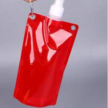 Sac à eau pliable pour sports de plein air, bouteille d'eau en plastique, festival de musique, lanière de bar, tasse d'eau pratique, randonnée, camping, équitation, sac à eau