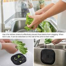 4件套淋浴排水口过滤器，包含毛发过滤器、浴缸塞和排水口保护器，带吸盘，适用于浴室、浴缸和厨房 - 白色 - 查看 7