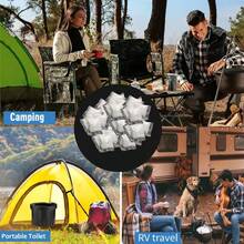 20/30/50 Packs Of Disposable Water-Soluble Toilet Gels, Solving The Trouble Of Outdoor Hiking, Camping, Picnicking Restroom Use Bathroom Bathroom Accessories Bathroom Tools - White (50pcs) - View 4