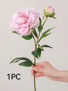 1/3PCS 26.77inch Long Stem Silk Peony Artificial Flower, Suitable For DIY Wedding Flower Wall, Scene Layout, Living Room Bedroom Vase Flower Art, Party, Home Decoration, Desktop Filler, Office Decoration, Mother's Day Gift, Graduation Decoration, Rose - Multicolor - View 12