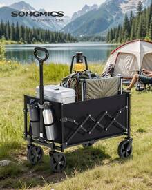 SONGMICS Portable Shopping Carts - Black - View 4