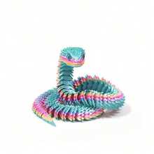 2/3 Stücke 30cm Schlangen Statue mit Locken - 3D gedrucktes Schlangen Spielzeug mit Schlangen Ei, mythisches Geschöpf Design, Dekoration für Zuhause, Stressabbau Spielzeug, geeignet für Weihnachten, ab 14 Jahren (zufällige Augenfarbe), Fidget Toy, 3D gedruckte Tiere - Schlange Viper, 3D Schlange, Mini 3D gedruckte Tiere, 3D gedruckte Schlangen, 3D gedruckte Schlange mit Ei