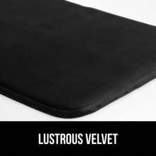 Baño de Espuma Viscoelástica Gruesa, Alfombrillas de Terciopelo Absorbente Suave, Alfombra de Baño 30X20, Alfombras Lavables A Máquina, de Secado Rápido, Negro - Azul - Ver 7