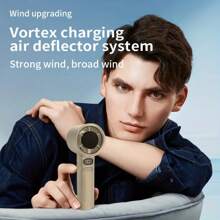 Rechargeable Handheld Fan, Portable Mini Fan, Stepless Speed, 120 Settings, Travel, Outdoor, Studen