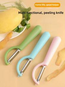 1 件/2 件不锈钢蔬菜削皮器，带舒适防滑手柄，多功能土豆、胡萝卜、黄瓜和水果削皮工具，内置锥形缺陷去除器，削皮效果完美，非常适合烹饪、家庭厨房和专业烹饪使用
