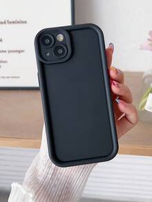 1 pieza Funda de teléfono con diseño de escaleras elegante, funda protectora linda y compatible con iPhone 7/8/X/11/12/13/14/15/16/16 Pro Max/13 Pro/14 Pro/15 Pro y Galaxy A56 5G/S55, diseño minimalista para uso diario y transporte, resistente al agua, a los golpes, a las caídas y a los arañazos - Negro - Ver 3