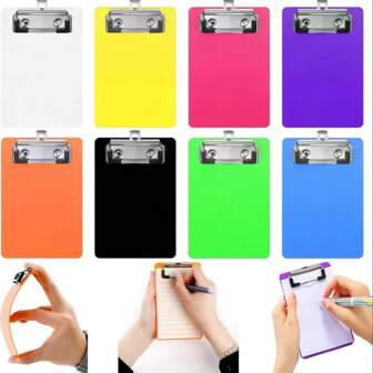 1pc Mini Clipboard 4 X 6 Inch Small Clip Boards For Notepads Small Clipboards Memo Size Nursing Clipboard With Back Tiny Pocket Clipboard For Notepads Receipt Pocket Lists,School Supplies,Back To School