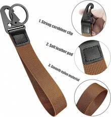 Universal Wrist Key Lanyard| Hands-Free Anti-Loss Strap, Adjustable & Unisex For Sports, Work & Outdoors - Brown - View 6