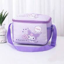 Sanrio 1 szt. Sanrio Lunch Bag Lunch Box Bag Lunch Bag Student Insulation Bag Cartoon Cute Design Duża pojemność Torba do przechowywania Może być przenośna i pochylona z tyłu Lunch Bag PU Materiał Student Powrót do szkoły Przybory odpowiednie do biura piknik na świeżym powietrzu szkoła prezenty urodzinowe prezenty świąteczne.