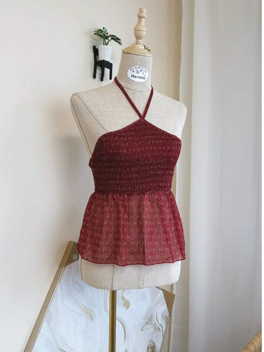 Women T-Shirts - Burgundy - View 1