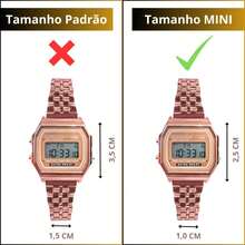 Women's Retro Mini Vintage Digital Watch - 香檳色 - 查看 3