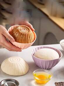 1pc Fermented Silicone Basket Baking Dough Rattan Basket Mold, European Bread Basket Proofing Bread Loaf Proving Basket, Homemade Breadmaking Tool