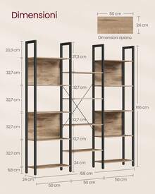 Bookcases - Camel - View 7