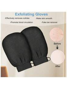 身体磨砂手套双面去角质毛巾适用于水疗深层清洁 - 彩色 - 查看 3