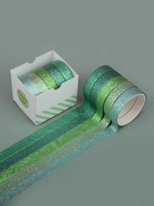 5 Stücke Washi Klebeband mit metallisch Design