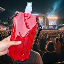 Sac à eau pliable pour sports de plein air, bouteille d'eau en plastique, festival de musique, lanière de bar, tasse d'eau pratique, randonnée, camping, équitation, sac à eau