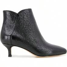 Women's Ankle Boot - Kim tuyến đen - Xem 5