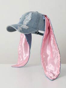 1 chiếc mũ bóng chày dành cho nữ, thiết kế tai thỏ lông dễ thương, mũ lưỡi trai rộng vành mềm mại cổ điển, vành tua rua độc đáo, mũ thể thao ngoài trời đa năng dành cho nam và nữ - Nhiều màu - Xem 19