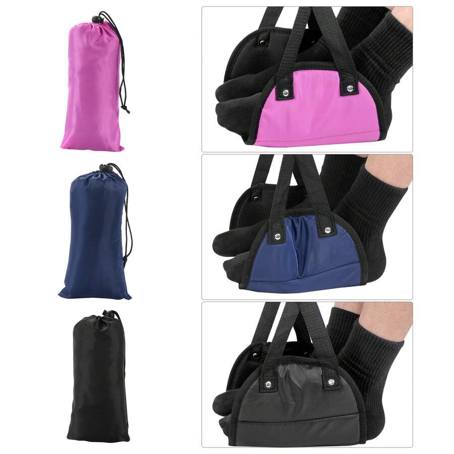 1 件便携式旅行脚凳，高度可调 - 优质泡沫脚凳，有助于改善血液流动，缓解疲劳，防止肿胀挂带，适用于飞机、办公室、户外和汽车、学校用品、返校