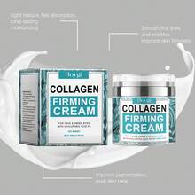 Hoygi Collagen Lifting Firming Smooth Wrinkles Cream Moisturizing Fade Fine Lines Anti Aging Brighten Repair Tighten Beauty Skin Care Products - 藍白色 - 查看 11