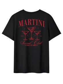 Men's Simple Fashionable Short Sleeve T-Shirt, Suitable For Summer - Black - View 2