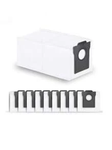 4/6/12pcs Compatible Dreame X40 Ultra/X50 Ultra/Mova E30 Ultra/X40 Pro/X30 Pro Ultra/X30 Pro Plus L10s Pro Ultra L10 S Ultra Gen 2 Robot Vacuum Cleaner, 3.2L Large Capacity Dust Bags, Four-Layer Sealed Disposable Dust Bags