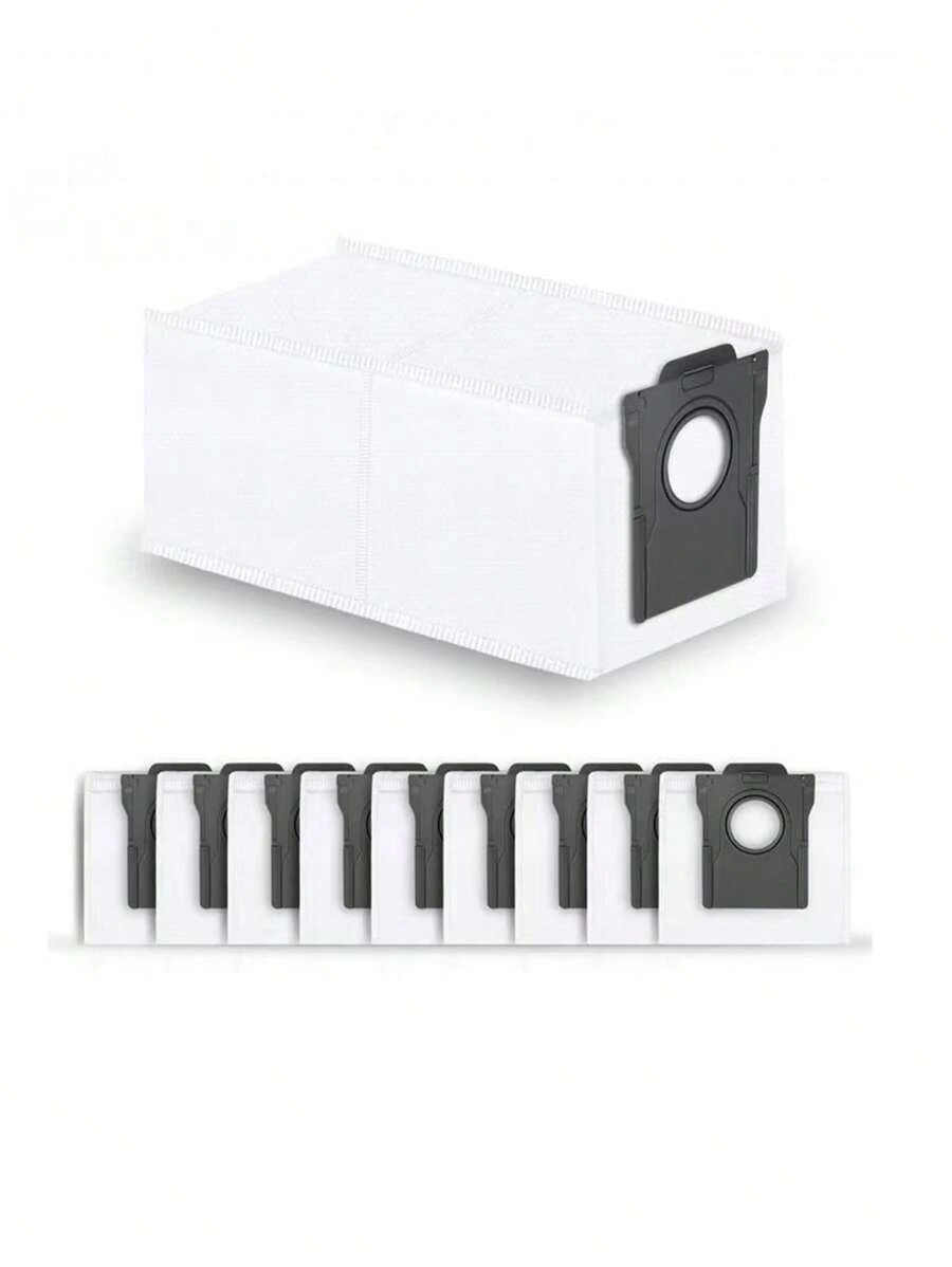 4/6/12pcs Compatible Dreame X40 Ultra/X50 Ultra/Mova E30 Ultra/X40 Pro/X30 Pro Ultra/X30 Pro Plus L10s Pro Ultra L10 S Ultra Gen 2 Robot Vacuum Cleaner, 3.2L Large Capacity Dust Bags, Four-Layer Sealed Disposable Dust Bags