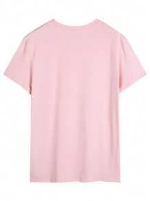 1 pieza Camiseta de cuello redondo de manga corta para hombre, de moda para el verano