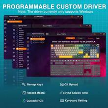 AULA F108pro Customized Mechanical Keyboard Three-Mode Bluetooth /2.4G/ Wired, Customizable Full-Key Hot-Swappable Pad Structure RGB Backlit Gaming Keyboard