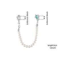 WOSTU 925 Sterling Silver Sea Turtle, Starfish & Pearl Silicone Chain Fit Original Bracelet DIY Summer Jewelry Accessories Gift - SCC3155 - View 2