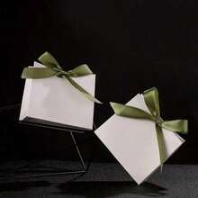 5/10/20个装粉色和白色牛皮纸手提袋，粉色礼品袋，纯色礼品袋，精品迷你便携小购物袋，婚礼派对礼品袋，婴儿派对，生日派对，礼品袋，伴娘袋，母亲节毕业礼物 - 禮盒 - 查看 8