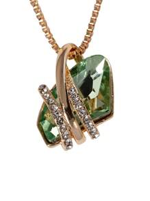 1pc Customized Geometric Birthstone Necklace With Fashionable And Fine Crystal Pendant,Summer Beach Vacation Accessory,Suitable For Daily,Party,Wedding,Holidays.Valentine's Day/Holiday/Start Of School/Birthday Gift For Mom,Valentine,Friend