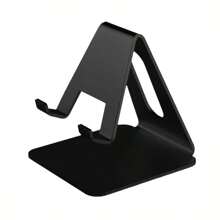 1pc Pink Aluminum Alloy Slouchy Desk Mount Holder Stand For Phones & Tablets Compatible With IPhone, Android Phone, Gift For Birthday, Family, Friends Phone Holder, Phone Stand, Phone Accessories