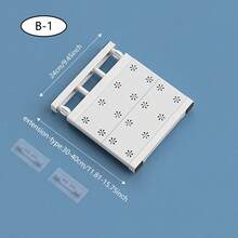 Mensola regolabile in tensione per mobiletto - Organizer salvaspazio estensibile, in plastica resistente con appendimento sopra porta e design estraibile | Unità di scaffalatura per armadio, dispensa, bagno, organizzatore per dormitorio universitario