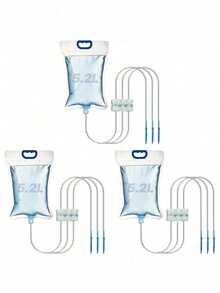 5.2L 大容量植物浇水器，1 个水袋，带 3 个滴头，可同时浇灌 3 种植物，可调节水流阀适合不同植物浇水需求，S 形挂钩，出色的户外花园灌溉和花卉维护助手 - 彩色 - 查看 14