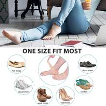 1 Pair Of Breathable Silicone Shoe Heel Pad, Heel Protective Cover, Anti Split Protective Cover, Suitable For Both Men And Women - Skin Color - View 5
